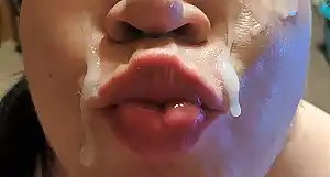 Face fucked and covered