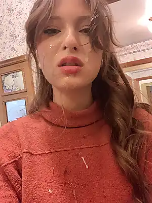 Pouty lips after face fucking oc