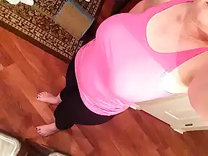 Friend wanted to see my yoga clothes with a peekaboo