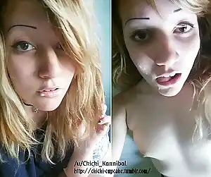 Cum Selfiewhichs the fake and whichs the real  cumshotselfie repost