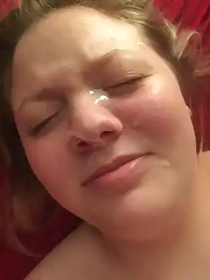 My wifes first ever facial Im pretty proud of it She took it like a champ