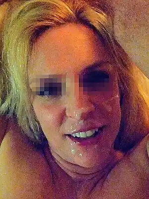 Grabbing a handful of Wifeys hair to capture her smile after a nasty teabaggingfacial session